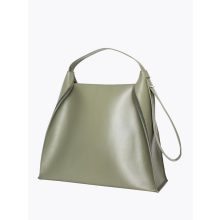 Clarté - - prémium bőr női válltáska / hobo XL - olíva