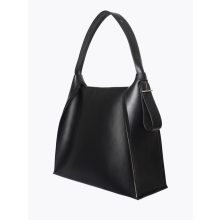 Clarté - prémium bőr női válltáska / hobo XL - fekete