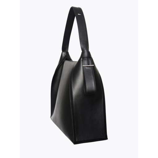 Clarté - prémium bőr női válltáska / hobo XL - fekete