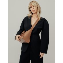 Clarté - prémium bőr női hobo / válltáska - őzbarna