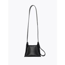 Clarté - prémium bőr női mini válltáska / crossbody - fekete