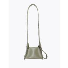 Clarté - prémium bőr női mini válltáska / crossbody - olíva