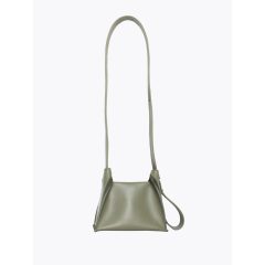   Clarté - prémium bőr női mini válltáska / crossbody - olíva