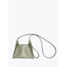 Clarté - prémium bőr női mini válltáska / crossbody - olíva