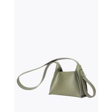 Clarté - prémium bőr női mini válltáska / crossbody - olíva