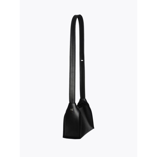 Clarté - prémium bőr női mini válltáska / crossbody - fekete