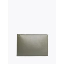 Clarté  - prémium bőr laptop tok / mappa - olíva