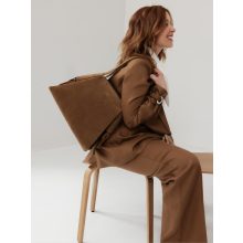 PASSAGE -  válltáska L - dohánybarna