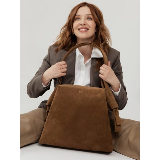 PASSAGE -  válltáska XL - dohánybarna