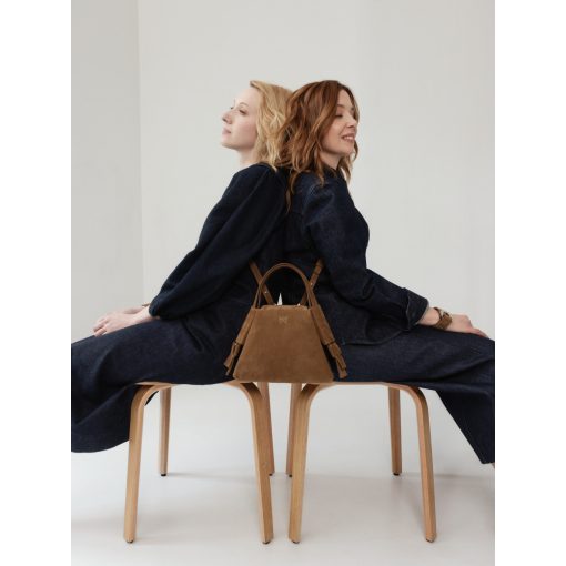 PASSAGE -  kézitáska és válltáska - dohánybarna