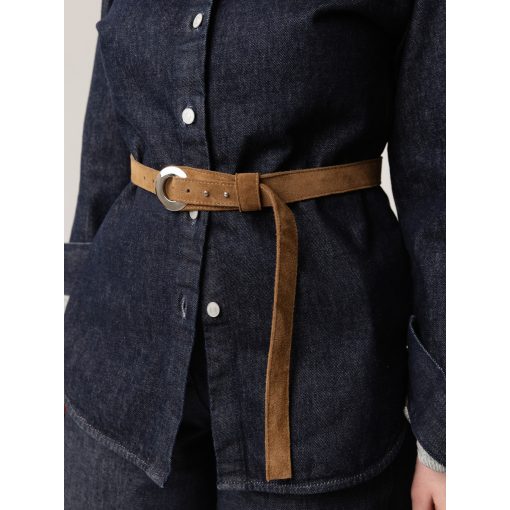 PASSAGE  - prémium bőr női öv - dohánybarna