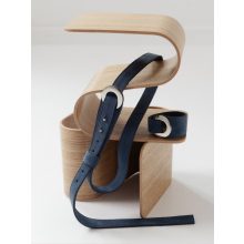 PASSAGE  - prémium bőr női öv - óceánkék