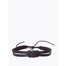 Nodus - AK x KM - prémium bőr hajpánt - slim - padlizsán