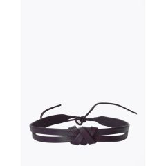 Nodus - AK x KM - prémium bőr hajpánt - slim - padlizsán